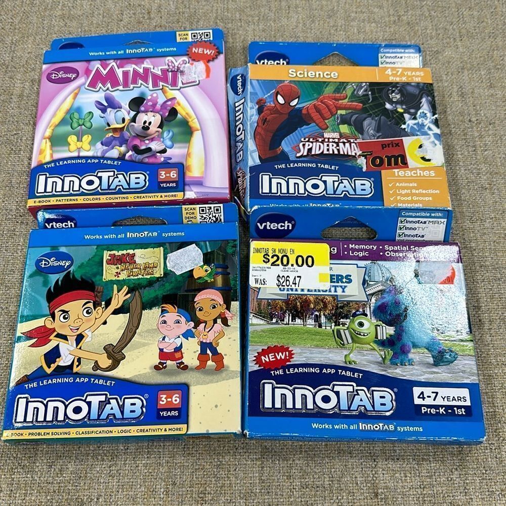 Lot of 4 brand new Vtech Innotab